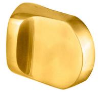 Loops Polished Brass Rounded Tall & Slim Cylinder Thumbturn Adapter - Twist Turn