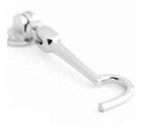 Loops Polished Chrome Brass Cabin Hook - 102mm Durable Door Security - Hook & Eye Arm Lock