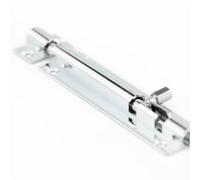 Loops Polished Chrome Brass Straight Barrel Bolts 102X25mm For Secure Locking - Door Bolt