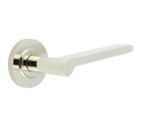 Loops Polished Nickel Knurled Door Handle For Elegant Interiors - Solid Brass Interior Handle