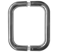 Loops Polished Stainless Steel 22mm D Shape Pull Handle For B2B Fixing - 425X22mm - Door Handle