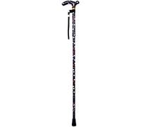 Loops Polka Dot Deluxe Ambidextrous Foldable Walking Cane With 5 Height Adjustments