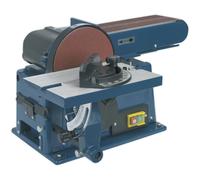 Loops Portable Table Mounted Disc / Belt Sander - 500W 230V - 915 x 100mm & 150mm Loops Multicolor