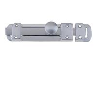 Loops Premium 116X30mm Satin Chrome Contract Door Bolts For Ultimate Security - Door Bolt Lock