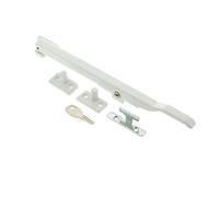 Loops Premium 250mm White Lockable Casement Stays For Secure Windows - Window Peg Bar
