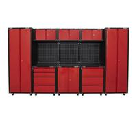 Loops Premium 3.3m Modular Garage Storage System - Heavy Duty - Workshop Cabinets Loops Multicolor