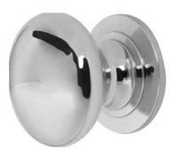 Loops Premium 38mm Polished Chrome Cupboard Knob For Furniture - Kitchen Cabinet Knob