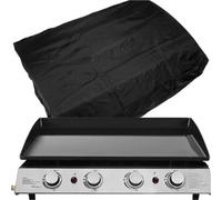Loops Premium 4 Burner Portable Flat Top Plancha Grill With Weatherproof Cover For Camping