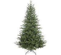 Loops Premium 7Ft Artificial Hinged Christmas Tree - Realistic 49 Inch Wide Xmas Decoration