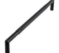 Loops Premium Black Mitred Knurled Pull Handle 425X19mm For Stylish Doors - Door Handle
