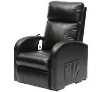 Loops Premium Black Pu Leather Rise And Recline Chair With Single Motor