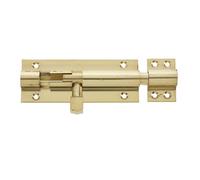 Loops Premium Brass Heavy Straight Barrel Bolts 102X38mm For Enhanced Security - Door Bolt