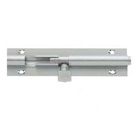 Loops Premium Brass Heavy Straight Barrel Bolts 200X38mm In Satin Chrome Finish - Door Bolt