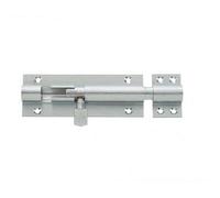 Loops Premium Brass Heavy Straight Barrel Bolts For Ultimate Door Security 102X38mm Satin Chrome - Door Bolt
