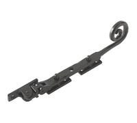 Loops Premium Curly Tail Casement Stays In Black - 203X15X6mm For Durability And Style - Window Peg Bar