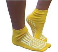 Loops Premium Double Sided Non-Slip Socks For Uk Sizes 7.5-9.5 - Bright Yellow & Machine Washable