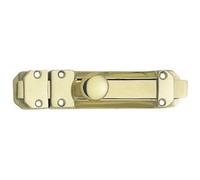 Loops Premium Polished Brass Contract Door Bolts 138X30mm For Enhanced Security - Door Bolt Lock
