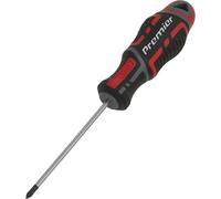 PREMIUM Pozi 0 x 75mm Screwdriver - Ergonomic Soft Grip - Magnetic Tip Driver