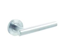 Loops Premium Satin Stainless Steel Door Handle On Rose Grade 304 Interior Handle