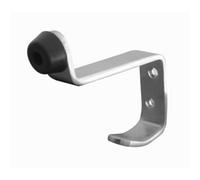 Loops Premium Satin Stainless Steel Hat And Coat Hook With 75mm Projection - Wall Mounted Clothing Hook