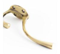 Loops Premium Solid Brass Hat & Coat Hook 142mm In Antique Finish - Wall Mounted Clothing Hook