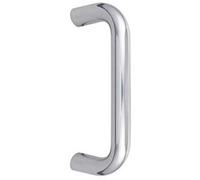 Loops Premium Stainless Steel 19mm D Shape Pull Handle - Grade 304, Polished Finish, B/t Fixing 300X19mm - Door Handle