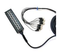 Loops PRO QUALITY - 20m 8 Way XLR 3 Pin Multicore Loom/Snake Cable - Touring Stage Box