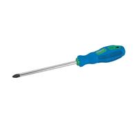 Loops PZ1 x 75mm Pozidriv Screwdriver Soft Grip Handle & Hard Pozi Pozzi Head Driver Loops Multicolor