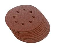 Loops QTY 10 150mm 6 Inch Sanding Punched Discs 80 Grit Orbit Sander Hook & Loop Loops Multicolor