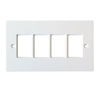 Loops Quad 4x Gang Module/Modular Frames -25x38mm- LJ6C Wall Outlet Face Plate Cable Tidy