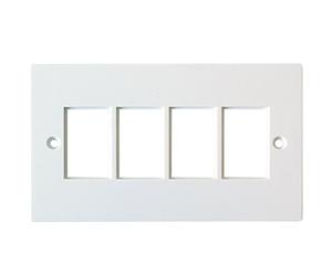 Loops Quad 4x Gang Module/Modular Frames -25x38mm- LJ6C Wall Outlet Face Plate Cable Tidy