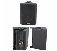 Loops QUALITY 3" 60W Black Background HiFi Speaker *100V & 8ohm* Wall Mount Bookshelf