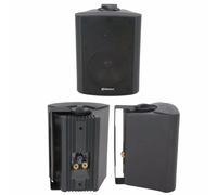 Loops QUALITY 3" 60W Black Background HiFi Speaker *100V & 8ohm* Wall Mount Bookshelf Loops Black