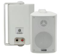 Loops QUALITY 3" 60W White Background HiFi Speaker *100V & 8ohm* Wall Mount Bookshelf Loops White