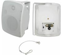 Loops QUALITY 4" 40W White Outdoor Garden Speaker *100V & 8ohm* IP44 Wall / Background Loops White