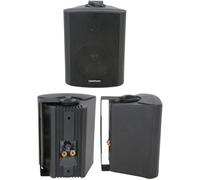 Loops Quality 4" 70W Black Background Hifi Speaker 100V & 8Ohm Wall Mount Bookshelf