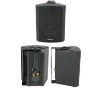 Loops Quality 5.25" 90W Black Background Hifi Speaker 100V & 8Ohm Wall Mount Bookshelf