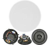 Loops QUALITY 6.5" 100W 2 Way Low Profile Ceiling Speaker 100V & 8Ohm Wall Mount Slim