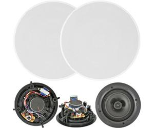 Loops Quality Pair Of 6.5" 100W 2 Way Low Profile Ceiling Speaker 100V 8Ohm Wall Slim