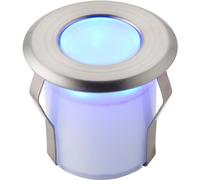 Loops Recessed Decking IP67 Guide Light - 0.8W Blue Light LED - Stainless Steel in Metallics Loops Metallics