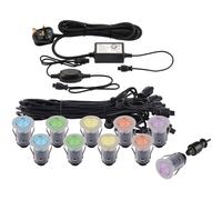 Loops Recessed Decking IP67 Smart Guide Light Kit - 10 x 0.75W RGB LED Module Loops Multicolor