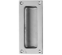 Loops Recessed Sliding Door Flush Pull 102 X 45mm 10.5mm Depth Polished Chrome