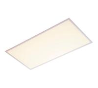 Loops Rectangular Backlit LED Ceiling Panel Light - 1195 x 595mm - 50W Cool White LED Loops White