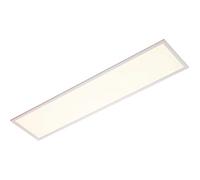 Loops Rectangular Backlit LED Ceiling Panel Light - 1195mm x 295mm - 40W Cool White LED Module - White Aluminium & Opal Plastic - Commercial Office Ceiling Light Fitting