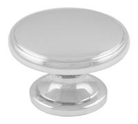 Loops Ring Domed Cupboard Door Knob 32mm Diameter Polished Chrome Cabinet Handle