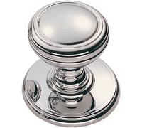Loops Ringed Tiered Cupboard Door Knob 25mm Diameter Polished Chrome Cabinet Handle Loops Multicolor