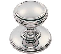Loops Ringed Tiered Cupboard Door Knob 30mm Diameter Polished Chrome Cabinet Handle