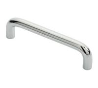 Loops Round D Bar Cabinet Pull Handle 106 X 10mm 96mm Fixing Centres Chrome