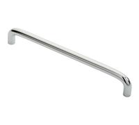 Loops Round D Bar Cabinet Pull Handle 202 X 10mm 192mm Fixing Centres Chrome