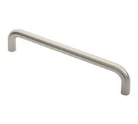 Loops Round D Bar Pull Handle 319 X 19mm 300mm Fixing Centres Satin Stainless Steel